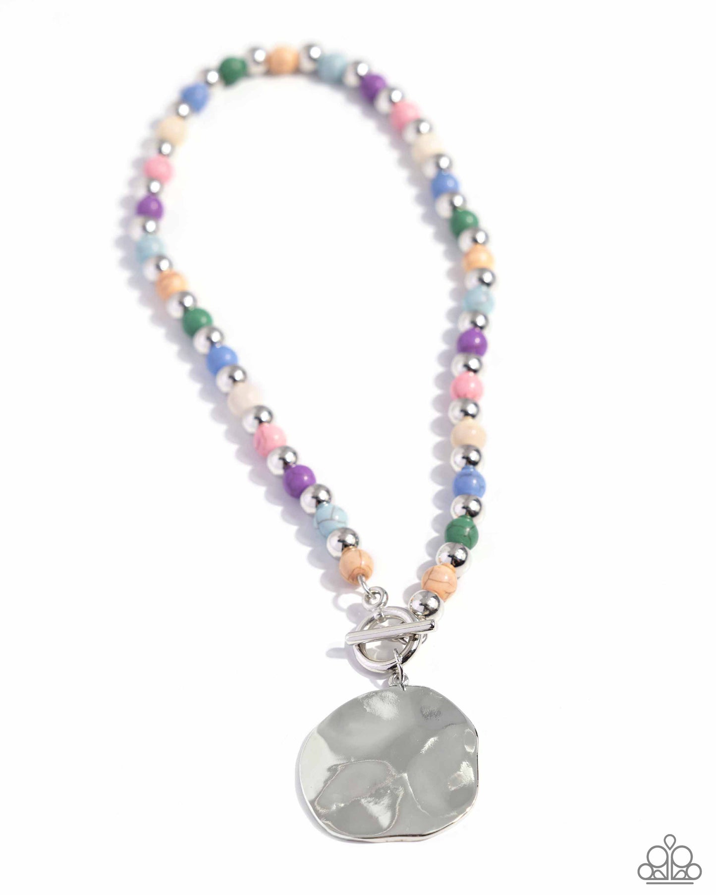 Textured Trinket - Multi Necklace - Paparazzi - Dare2bdazzlin N Jewelry