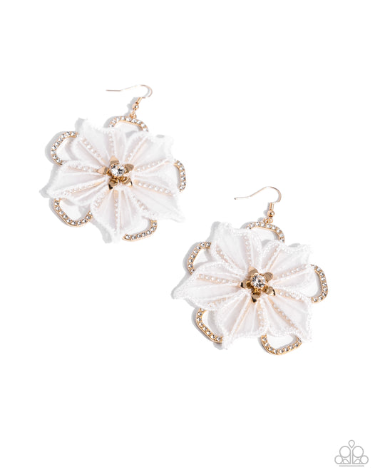 Refined Recognition - Gold Earring - Paparazzi - Dare2bdazzlin N Jewelry