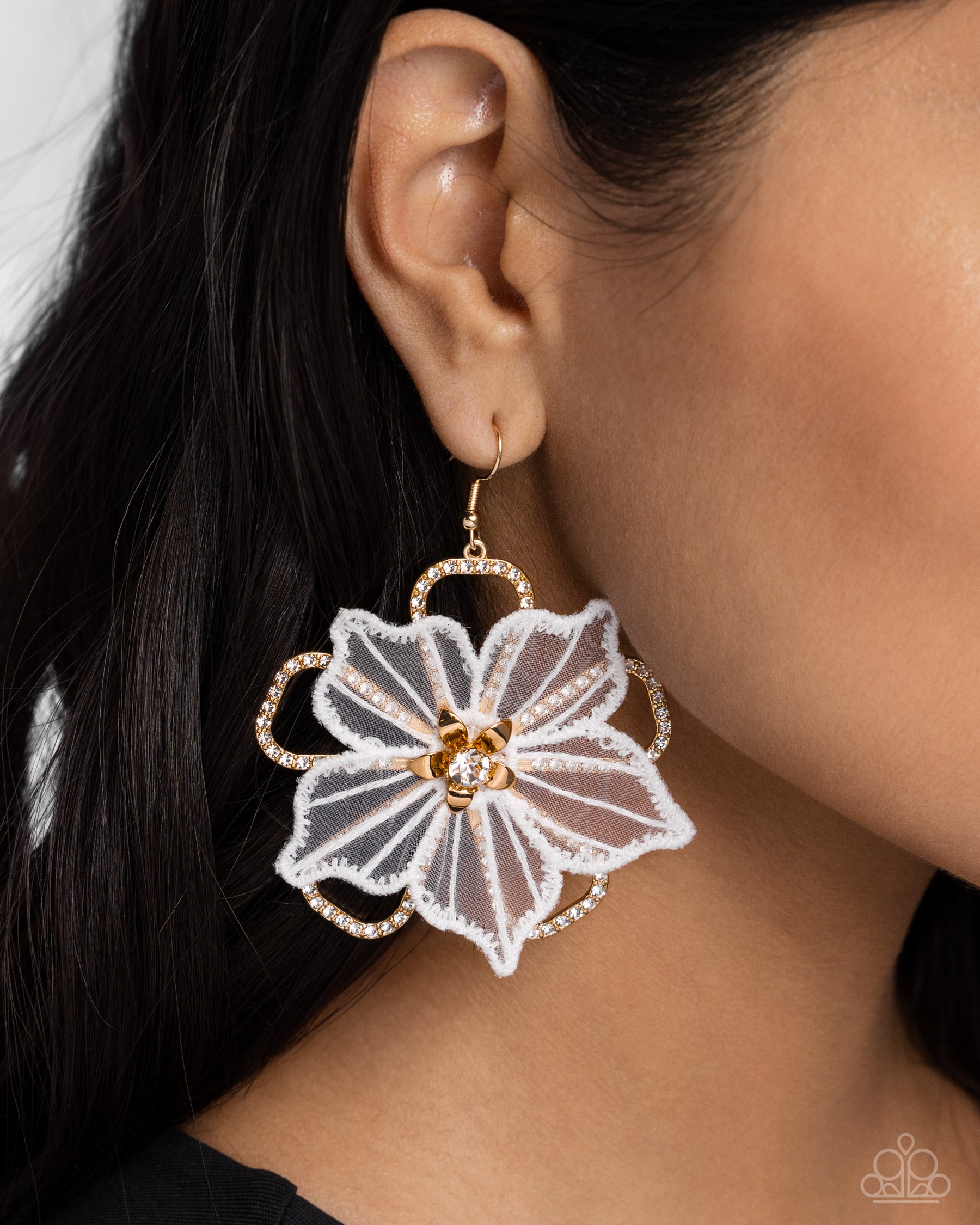 Refined Recognition - Gold Earring - Paparazzi - Dare2bdazzlin N Jewelry