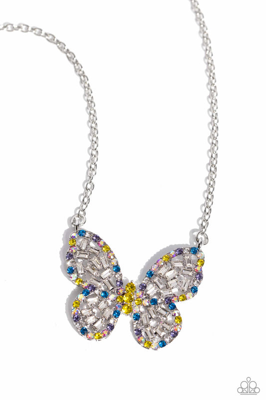 Aerial Academy - Yellow Necklace - Paparazzi - Dare2bdazzlin N Jewelry