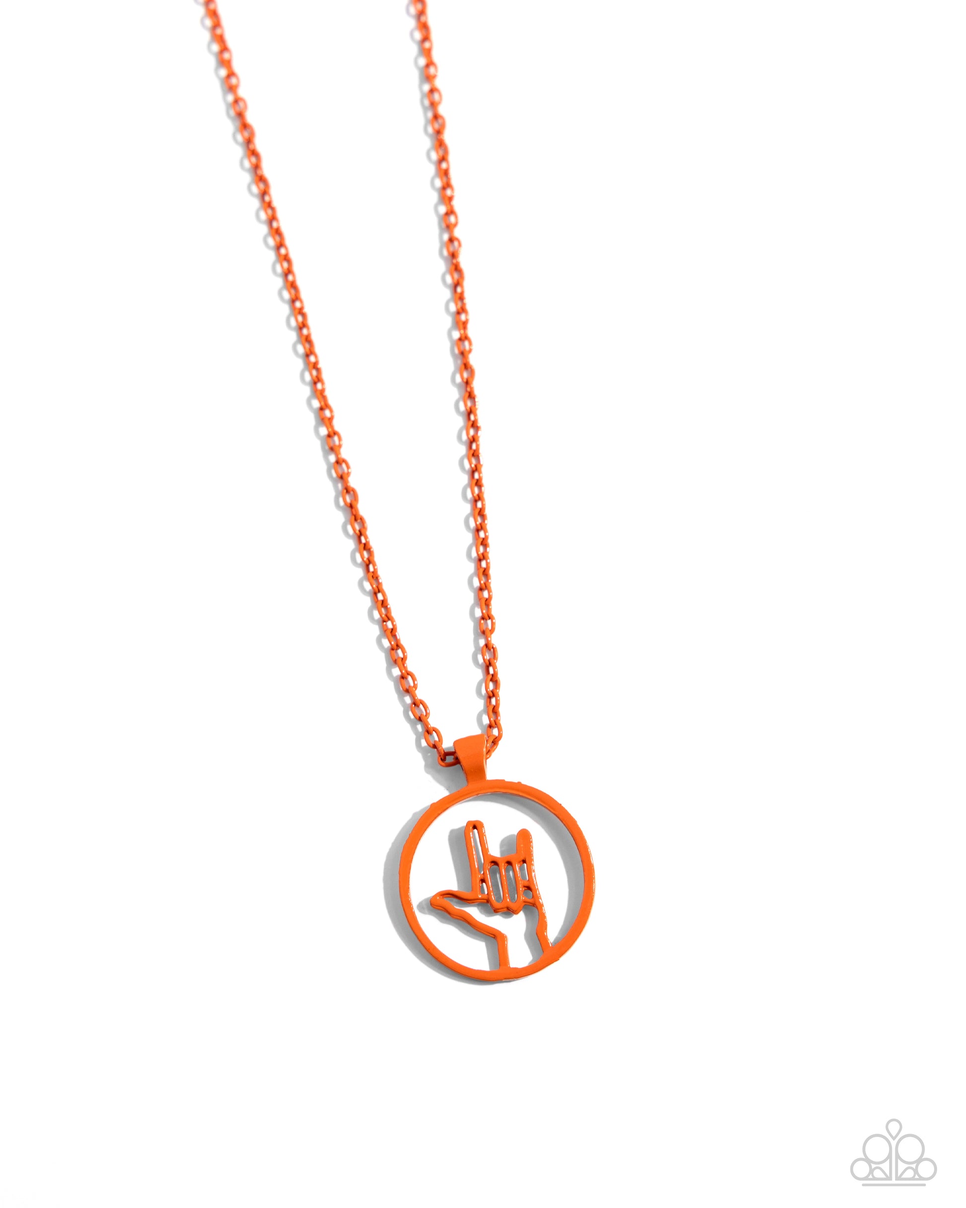 Abstract ASL - Orange Necklace - Paparazzi - Dare2bdazzlin N Jewelry