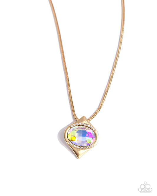 Motivated Maverick - Gold Necklace - Paparazzi - Dare2bdazzlin N Jewelry