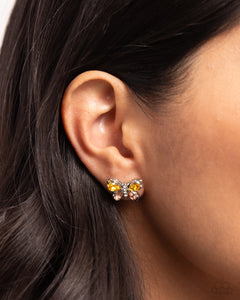 Live to FLIGHT Another Day - Yellow Earring - Paparazzi - Dare2bdazzlin N Jewelry