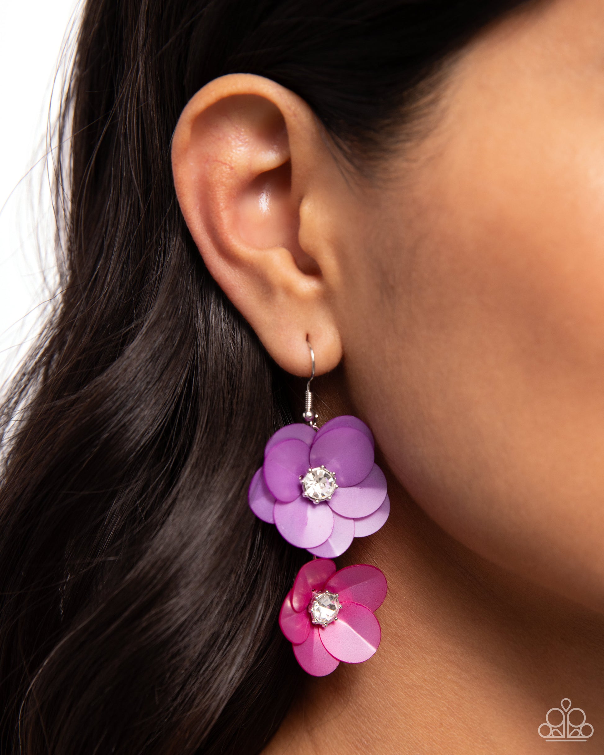 Fairy Tale Florals - Purple Earring - Paparazzi - Dare2bdazzlin N Jewelry