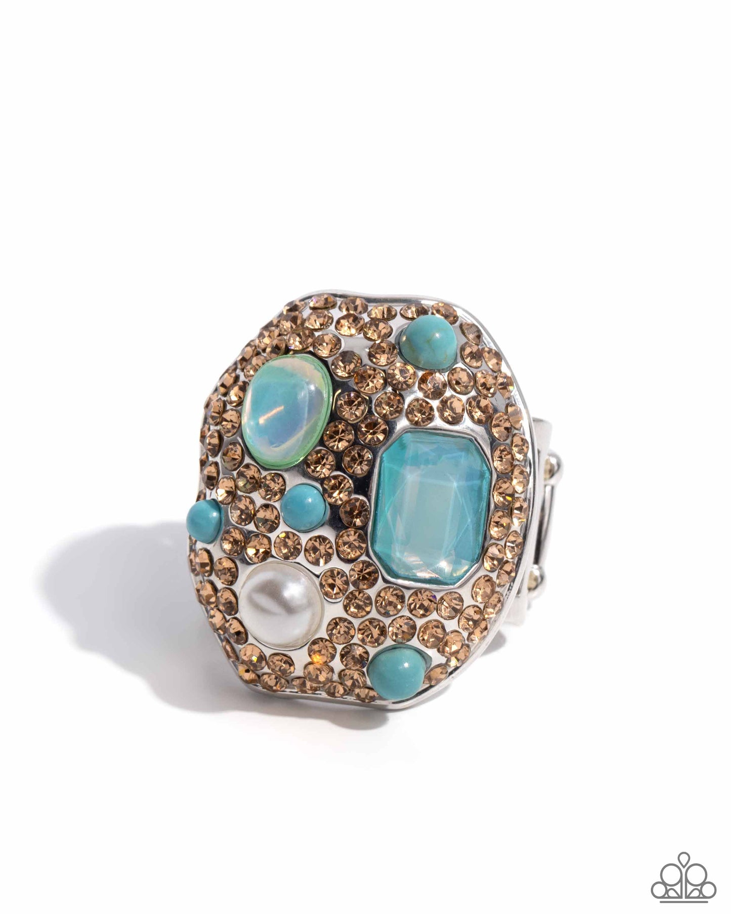 Active Artistry - Blue Ring - Paparazzi - Dare2bdazzlin N Jewelry