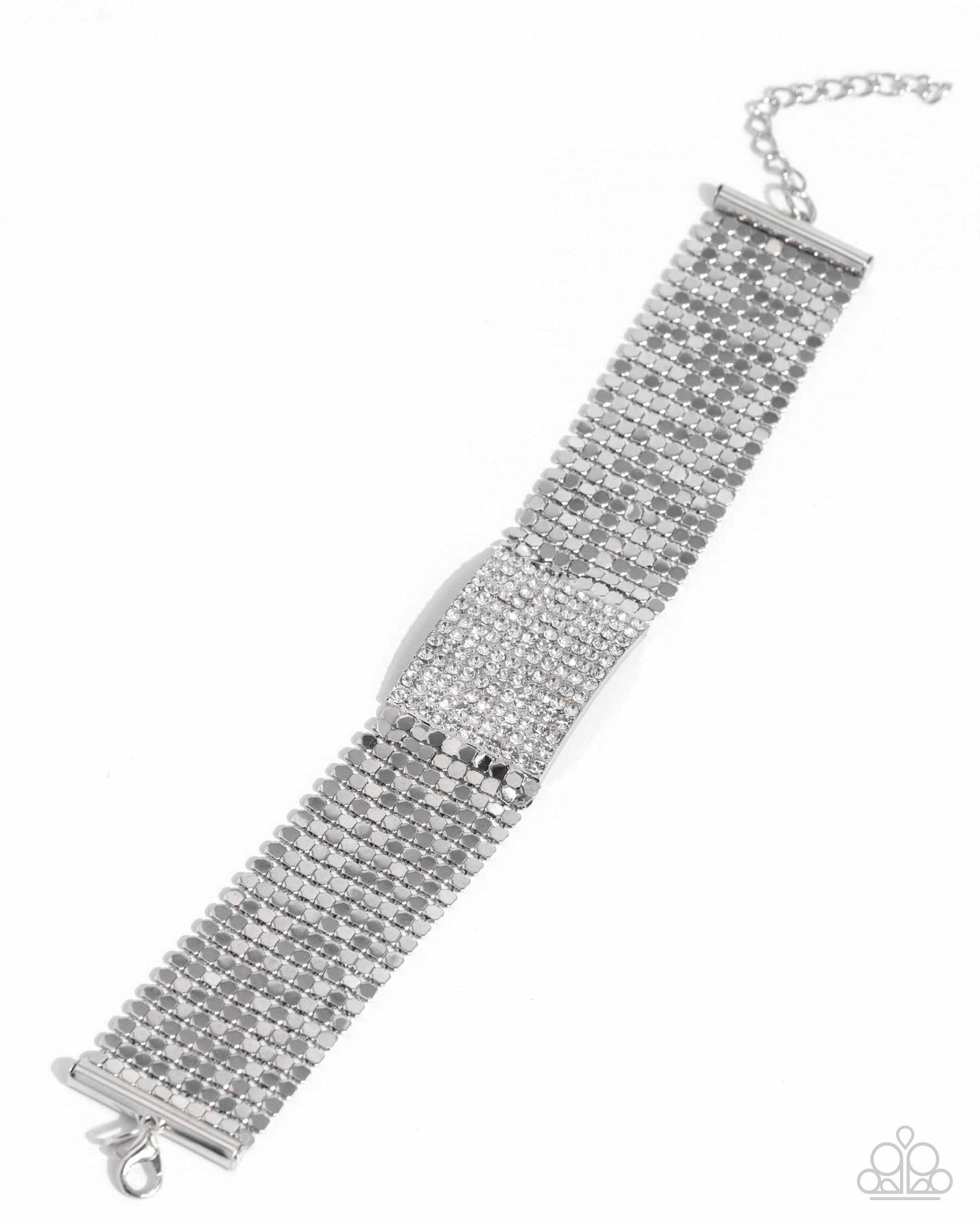 Disco Dame - White Bracelet - Paparazzi - Dare2bdazzlin N Jewelry