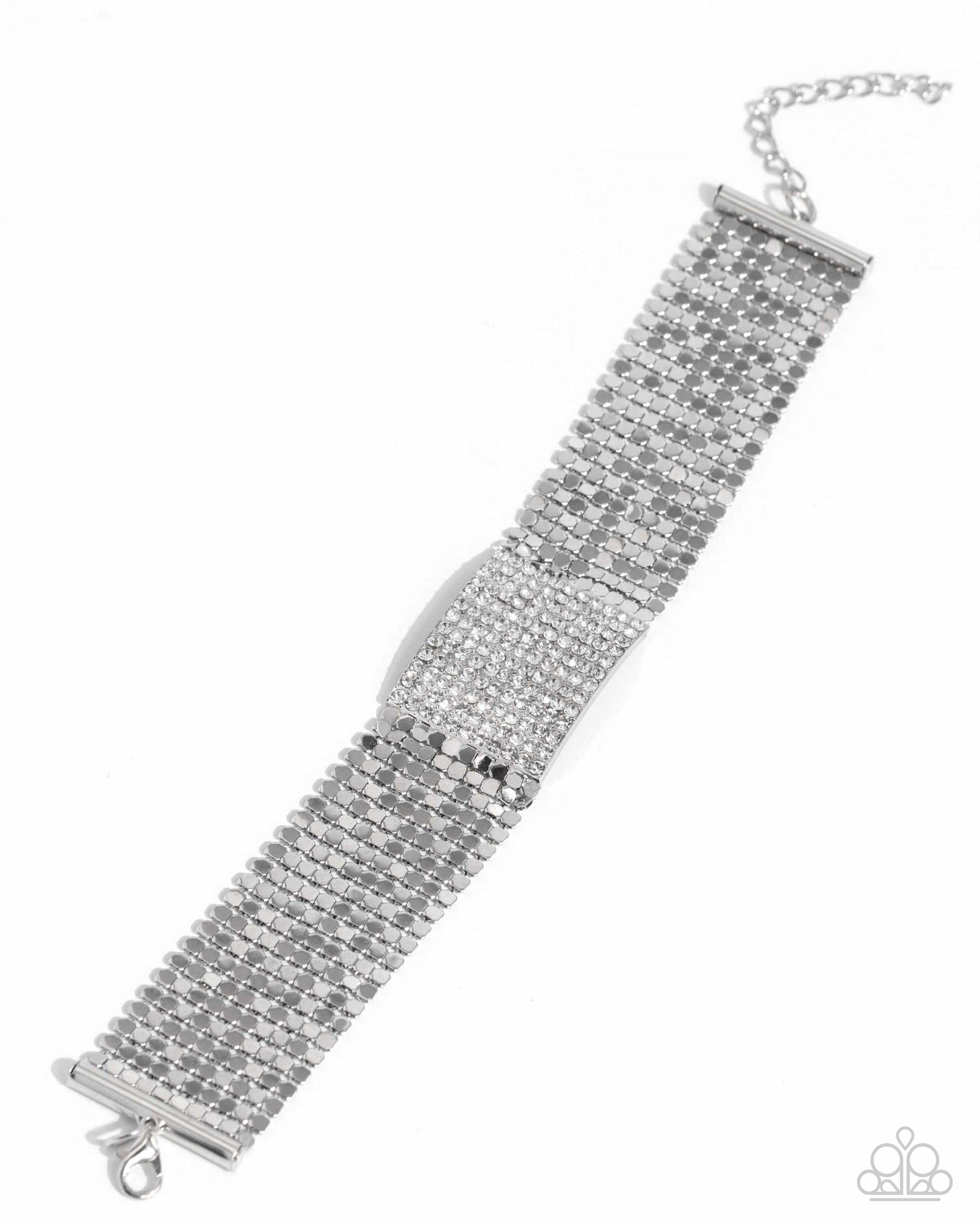 Disco Dame - White Bracelet - Paparazzi - Dare2bdazzlin N Jewelry