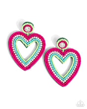 Load image into Gallery viewer, Headfirst Heart - Green Earring - Paparazzi - Dare2bdazzlin N Jewelry
