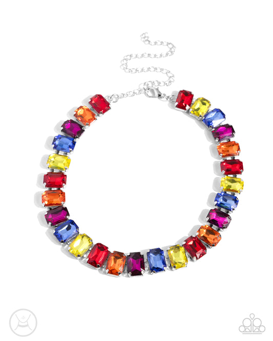 Ecstatic Emeralds - Multi Choker - Paparazzi - Dare2bdazzlin N Jewelry