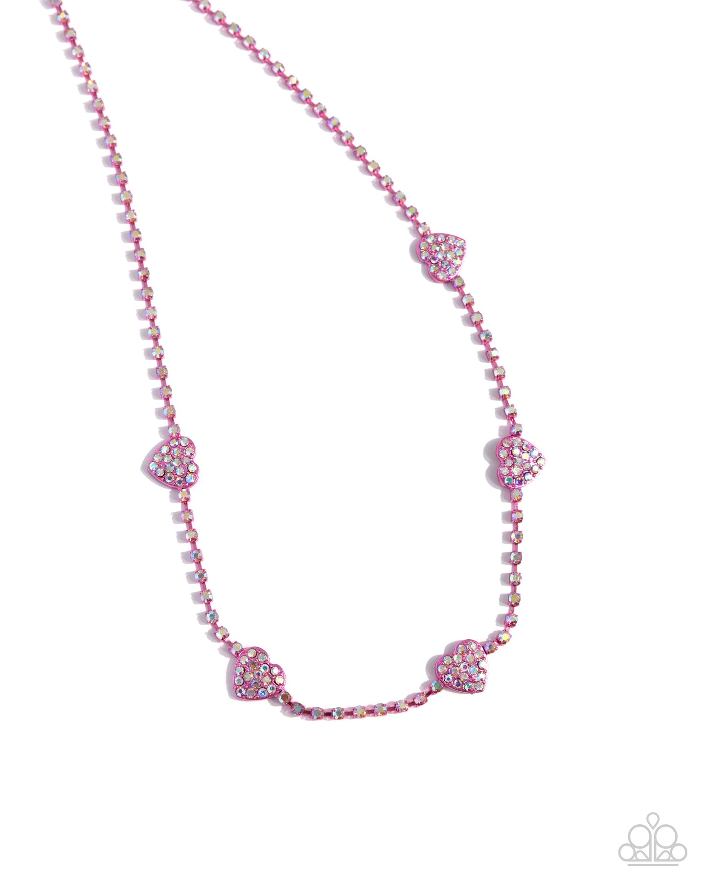 Homecoming Hearts - Pink Necklace - Paparazzi - Dare2bdazzlin N Jewelry