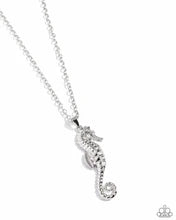 Sparkling Seahorse Silver Necklace - Paparazzi - Dare2bdazzlin N Jewelry