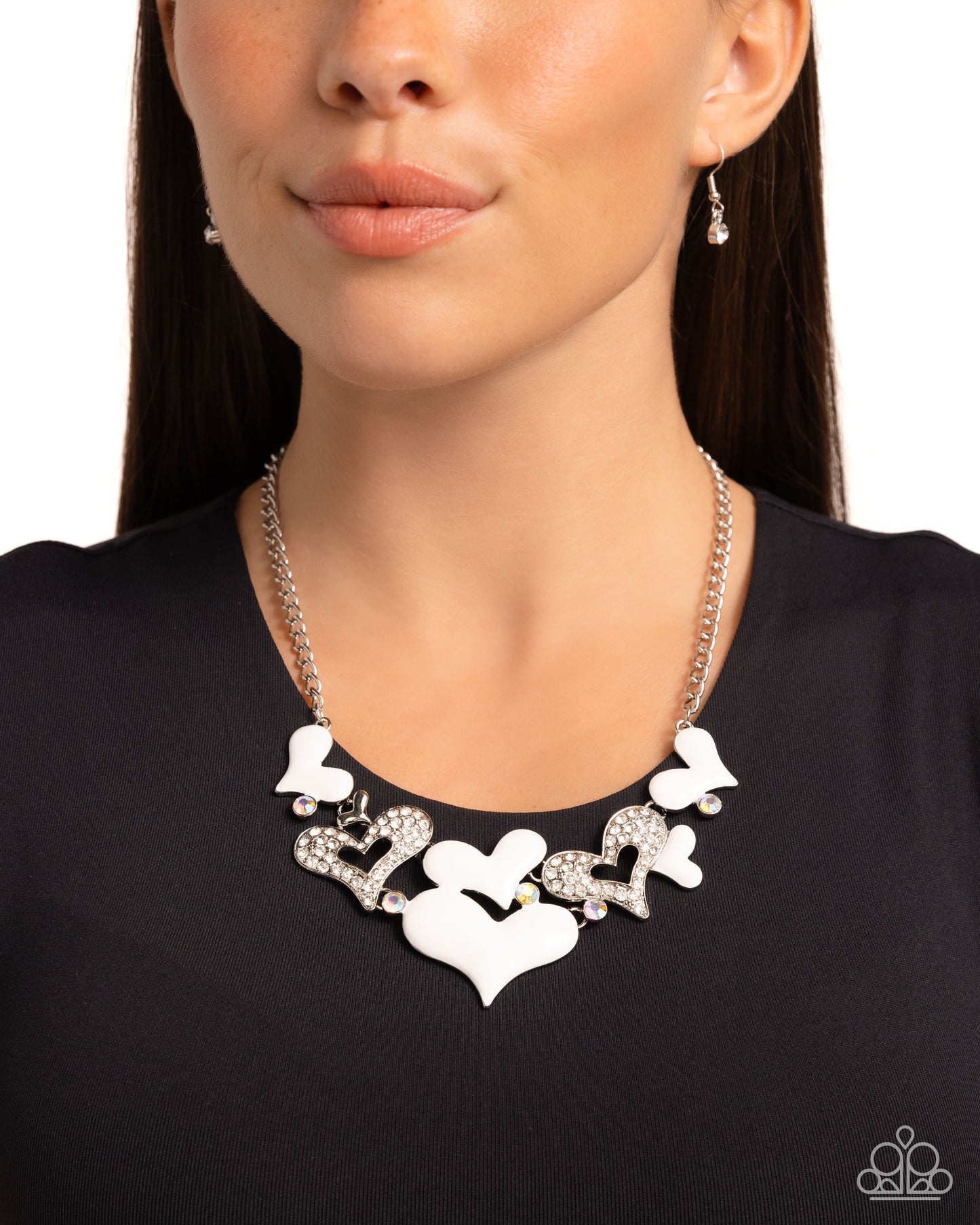 Room in My Heart for More - White Necklace - Paparazzi - Dare2bdazzlin N Jewelry