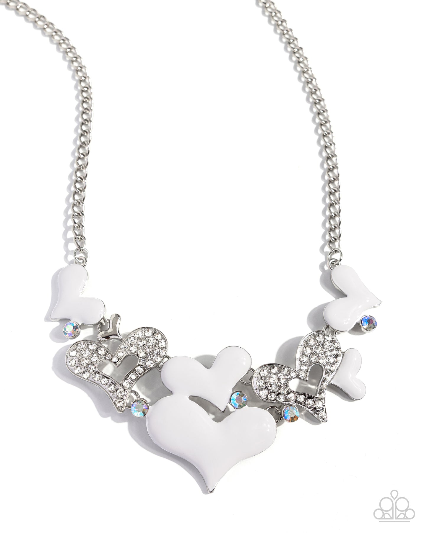 Room in My Heart for More - White Necklace - Paparazzi - Dare2bdazzlin N Jewelry