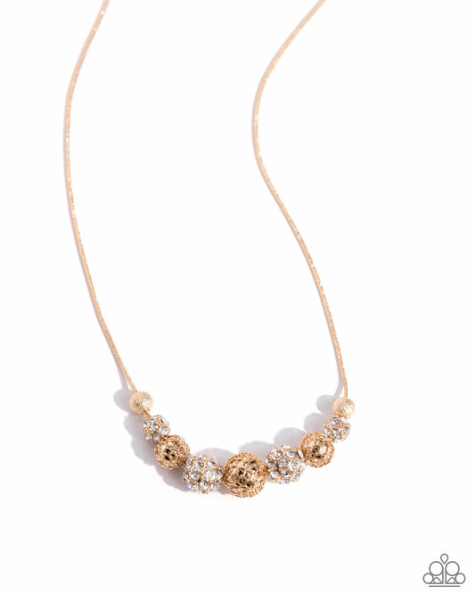 Gilded Gift - Gold Necklace - Paparazzi - Dare2bdazzlin N Jewelry