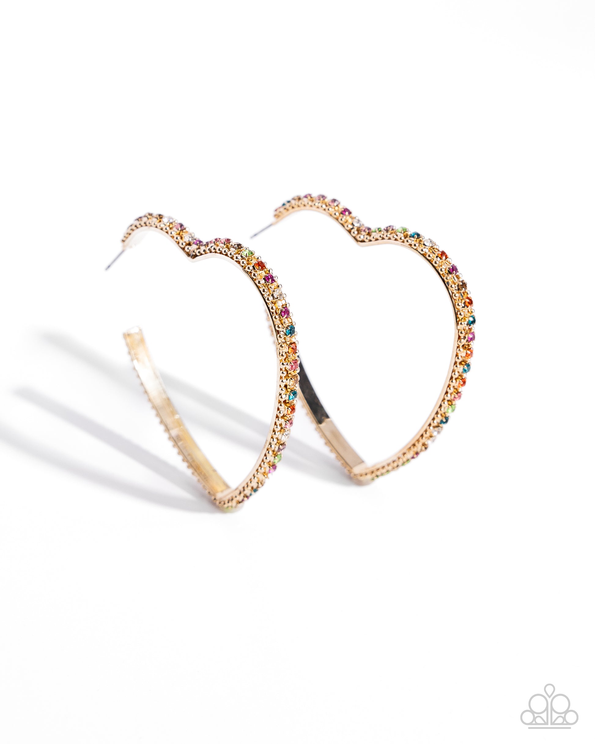 Halftime Hearts - Multi Hoop Earring - Paparazzi - Dare2bdazzlin N Jewelry