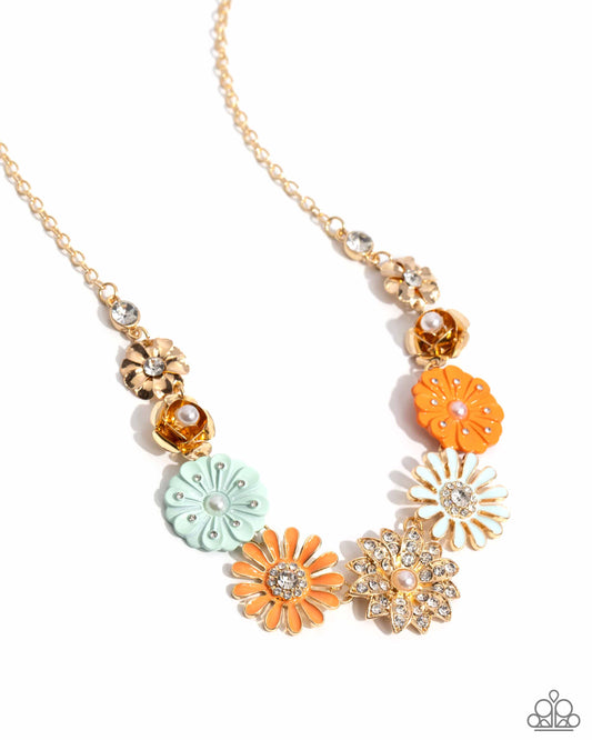 Garden Gesture - Multi Necklace - Paparazzi - Dare2bdazzlin N Jewelry