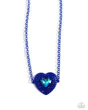 Load image into Gallery viewer, Locket Leisure - Blue Necklace - Paparazzi - Dare2bdazzlin N Jewelry
