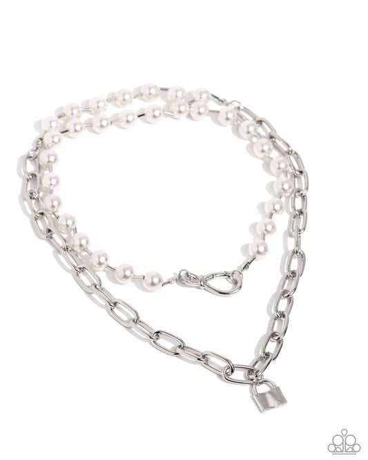 Infinite Industry - White Necklace - Paparazzi - Dare2bdazzlin N Jewelry