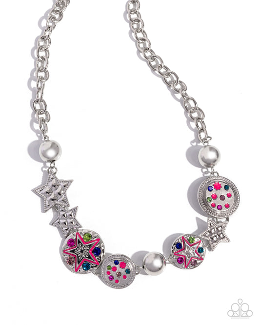 Starry Shopaholic - Pink Necklace - Paparazzi - Dare2bdazzlin N Jewelry