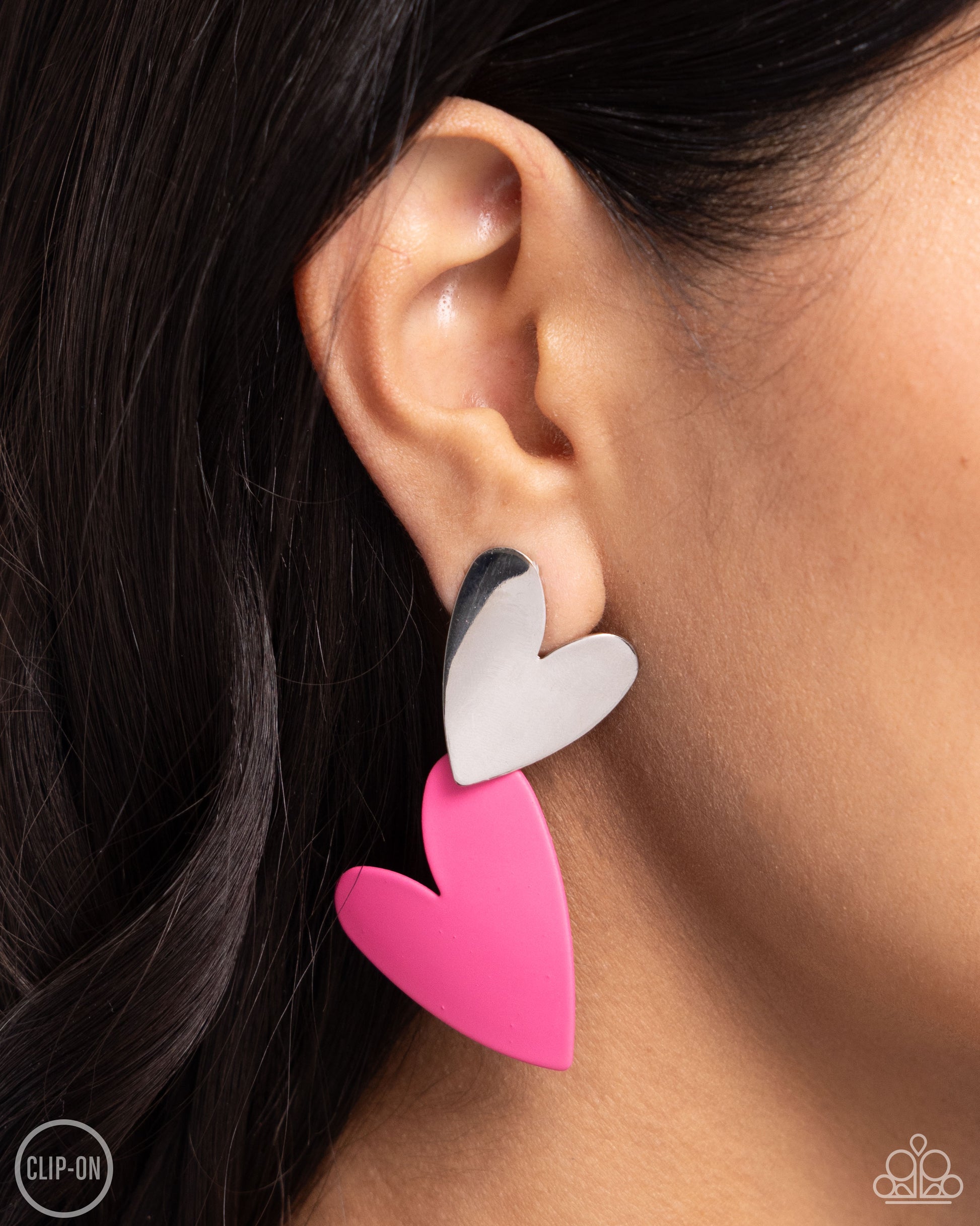 Romantic Occasion - Pink Clip-on Earring - Paparazzi - Dare2bdazzlin N Jewelry