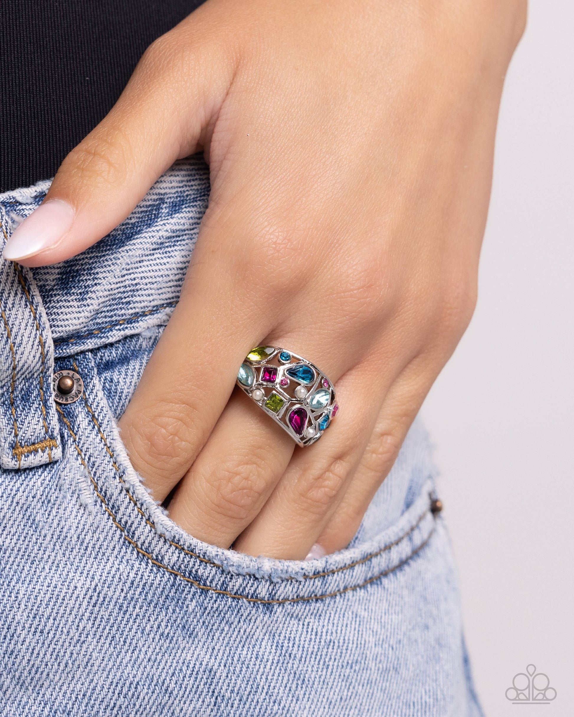 Abstract Accuracy - Pink Ring - Paparazzi - Dare2bdazzlin N Jewelry