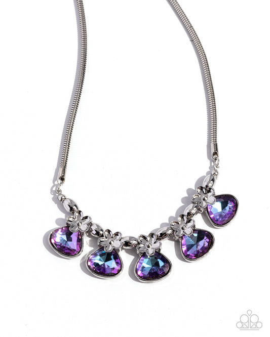 Teardrop Tribute - Purple Necklace - Paparazzi - Dare2bdazzlin N Jewelry