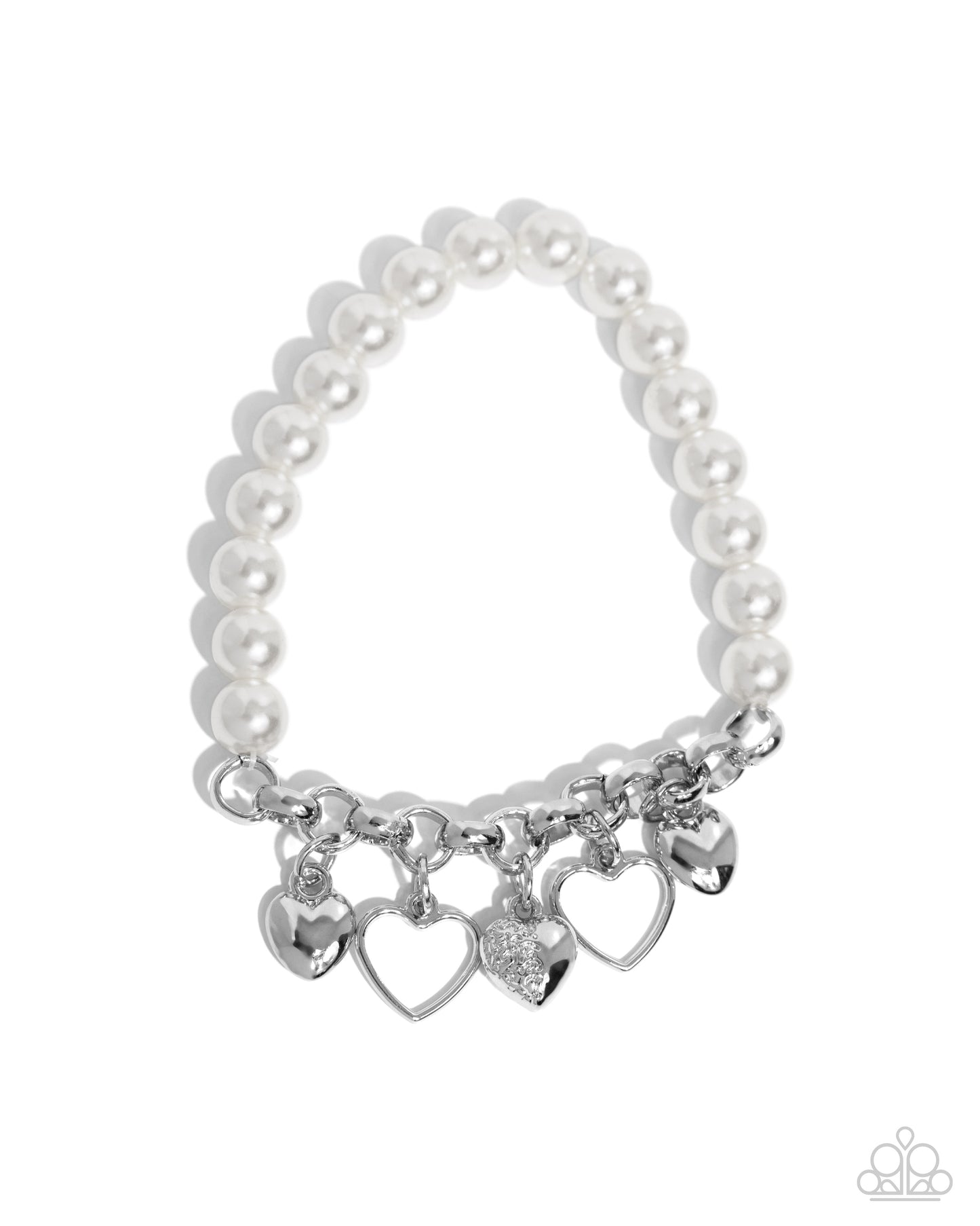 Charming Candidate - White Bracelet - Paparazzi - Dare2bdazzlin N Jewelry
