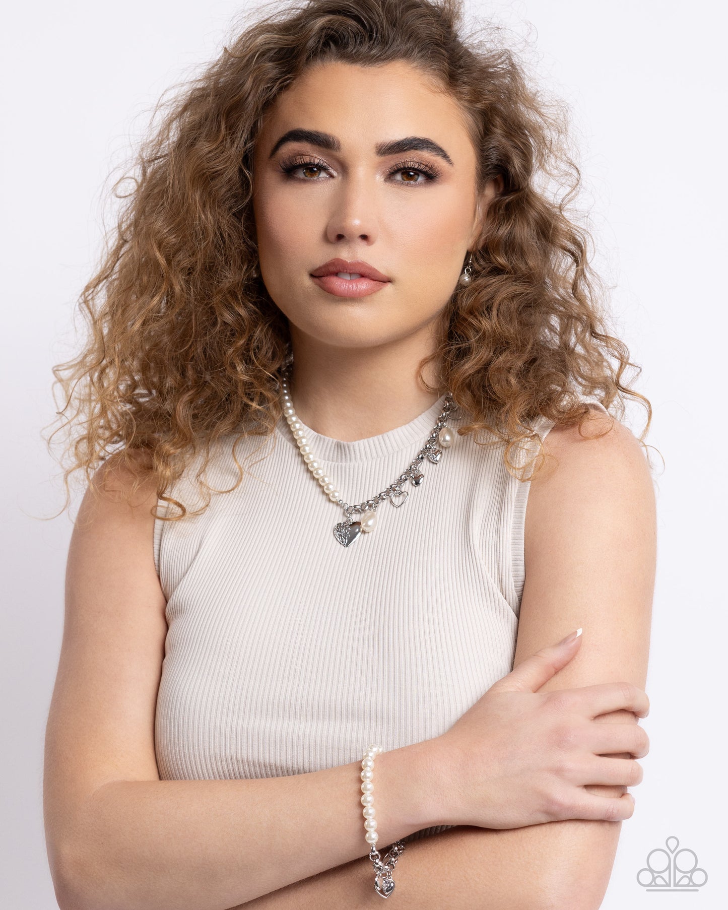 Charming Candidate - White Bracelet - Paparazzi - Dare2bdazzlin N Jewelry