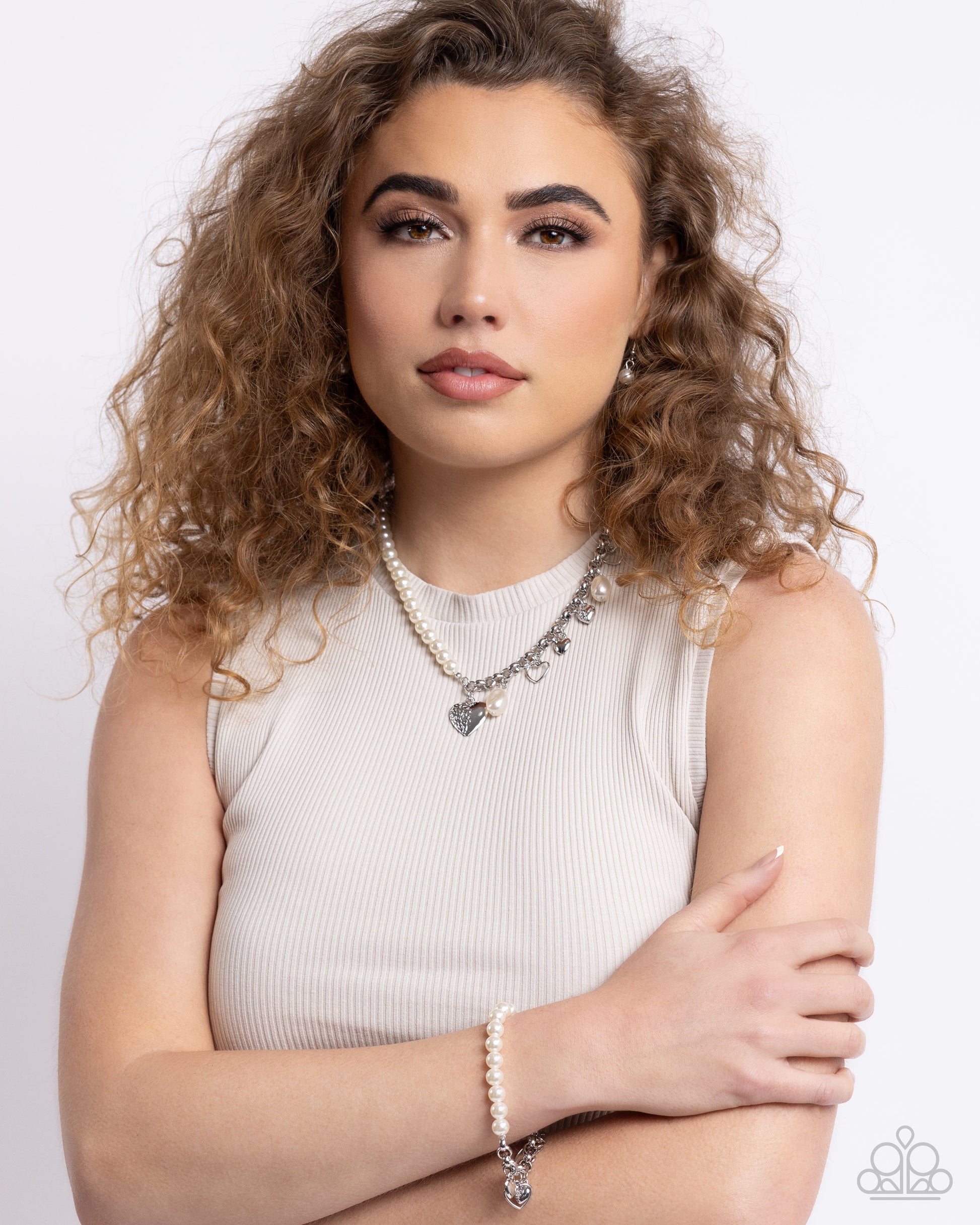 Charming Candidate - White Bracelet - Paparazzi - Dare2bdazzlin N Jewelry