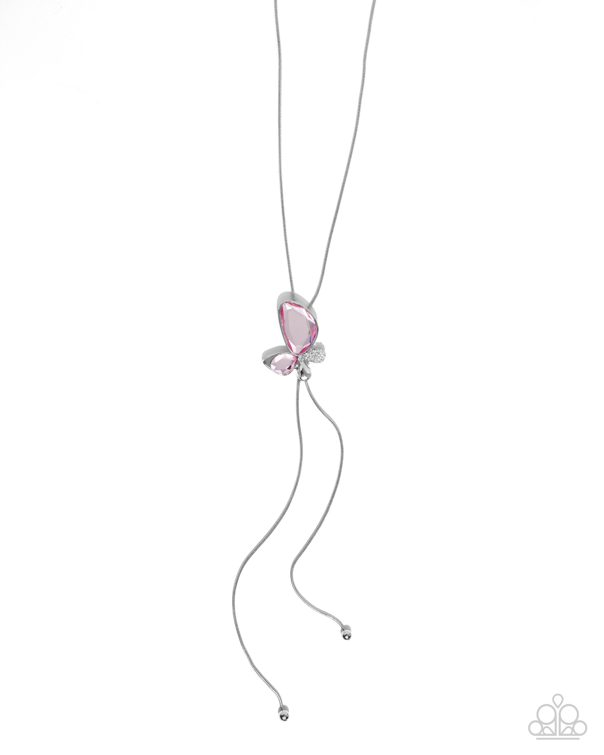 Focused Flutter - Pink Necklace - Paparazzi - Dare2bdazzlin N Jewelry