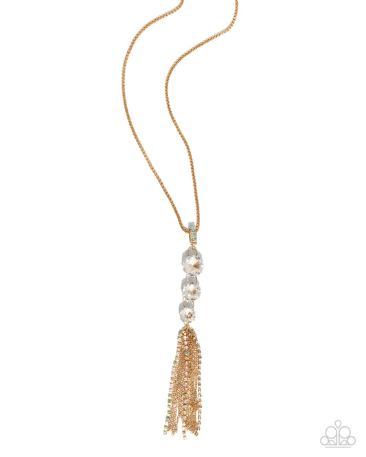 Stacked Standpoint - Gold Necklace - Paparazzi - Dare2bdazzlin N Jewelry