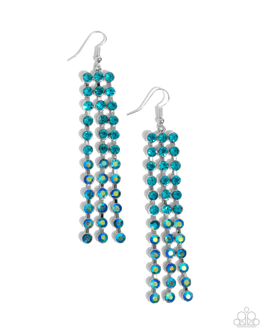 Ombré Occupation - Blue Earring - Paparazzi - Dare2bdazzlin N Jewelry