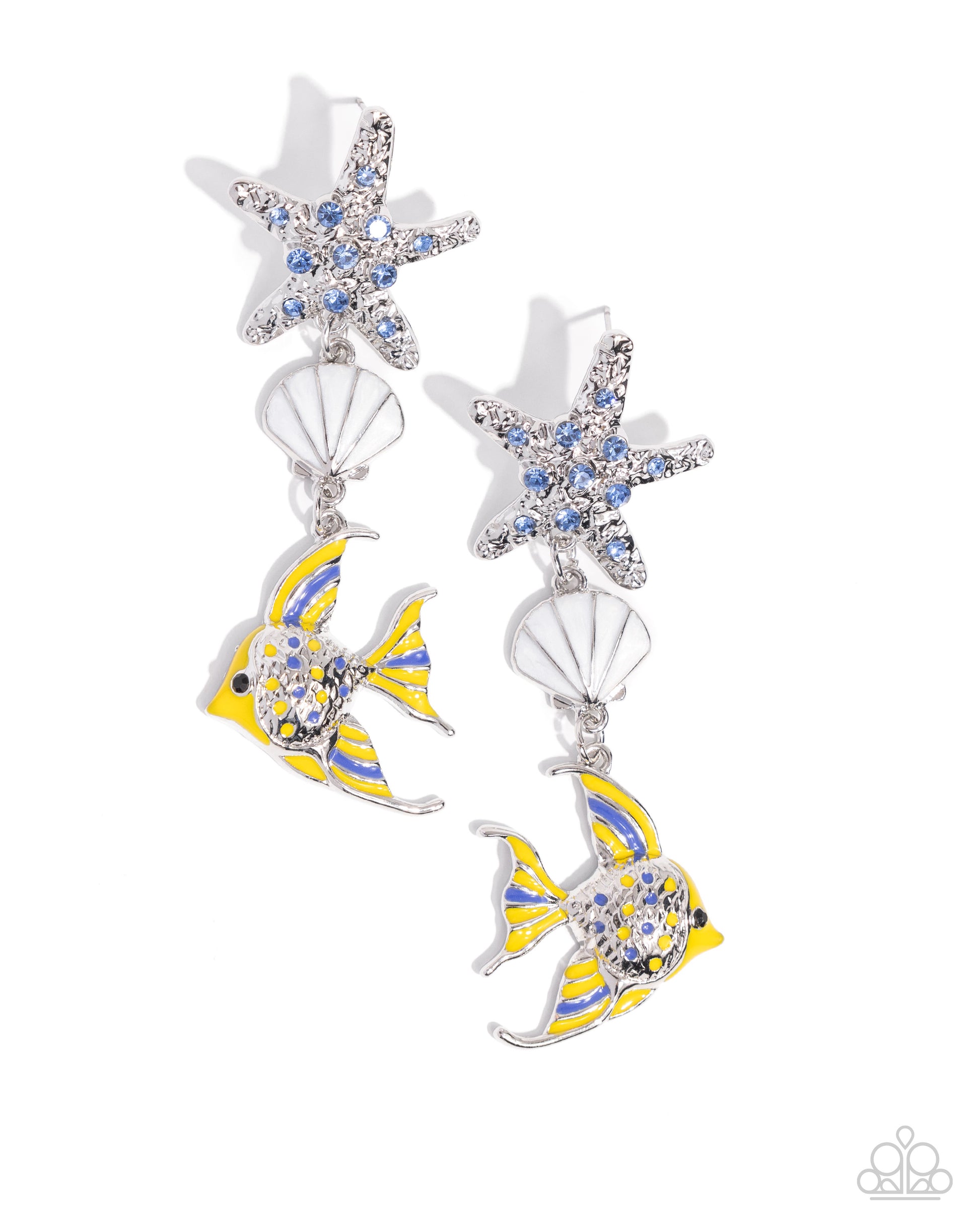 Under the Reef - Multi Post Earring - Paparazzi - Dare2bdazzlin N Jewelry