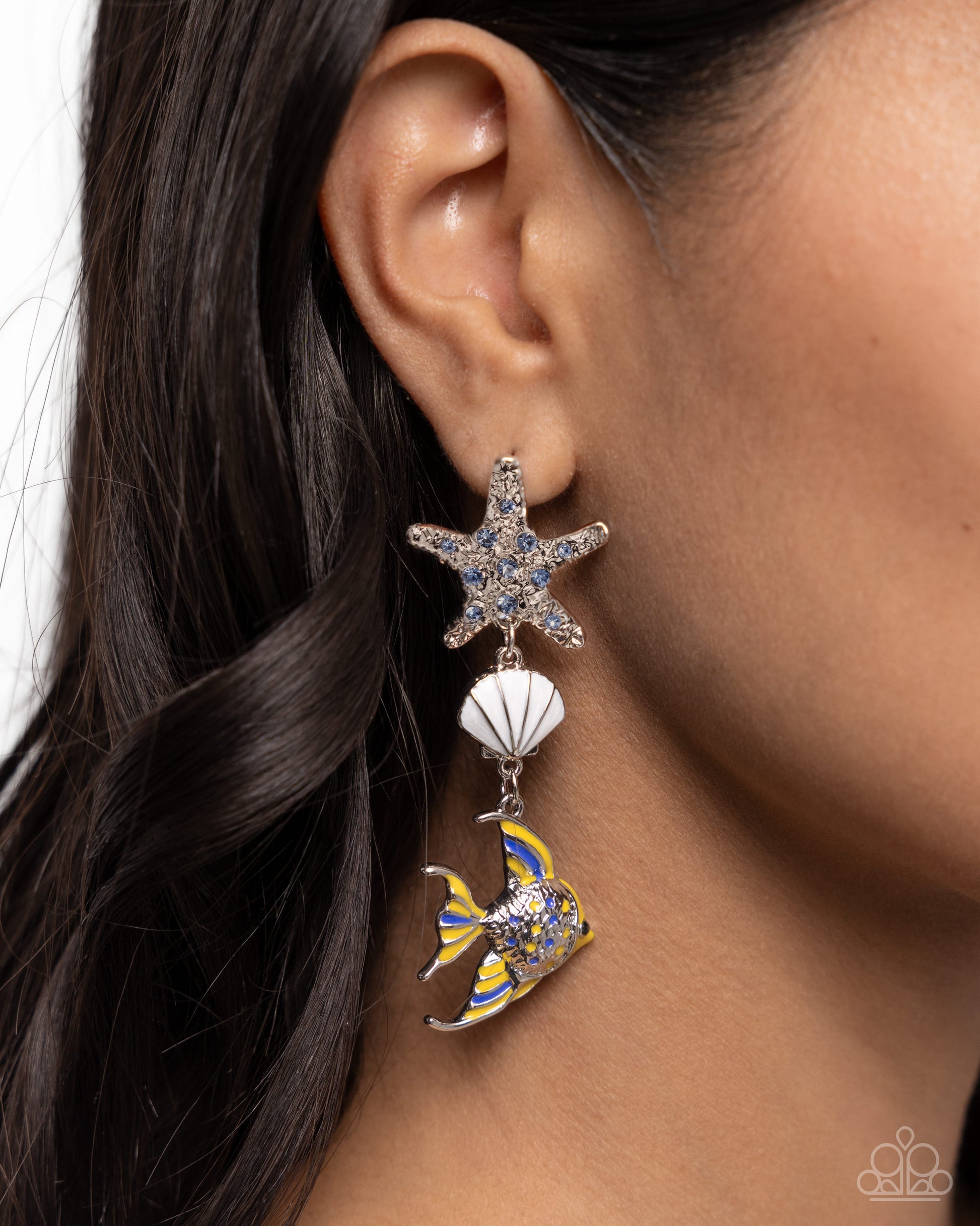 Under the Reef - Multi Post Earring - Paparazzi - Dare2bdazzlin N Jewelry