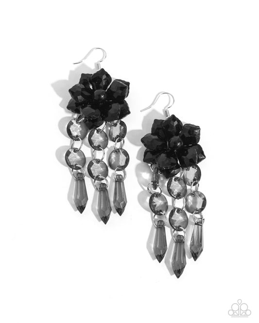 Hawaiian Hallmark - Black Earring - Paparazzi - Dare2bdazzlin N Jewelry