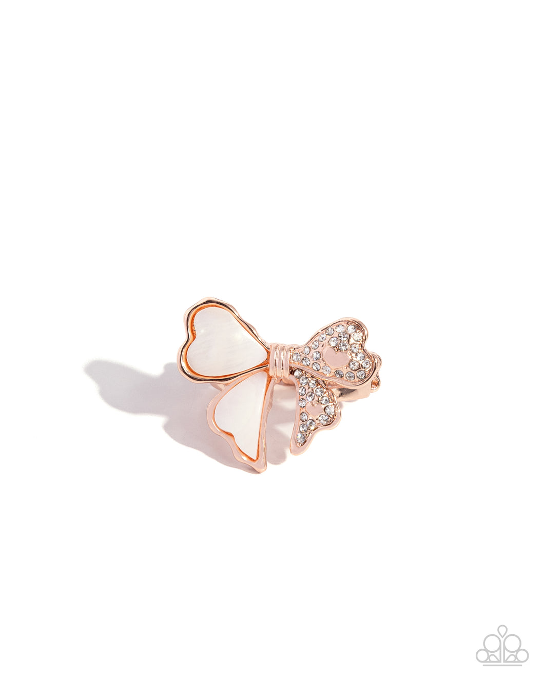 BOW-stopper - Rose Gold Ring - Paparazzi