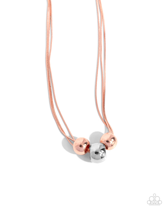 Beaming Beads - Copper Necklace - Paparazzi - Dare2bdazzlin N Jewelry