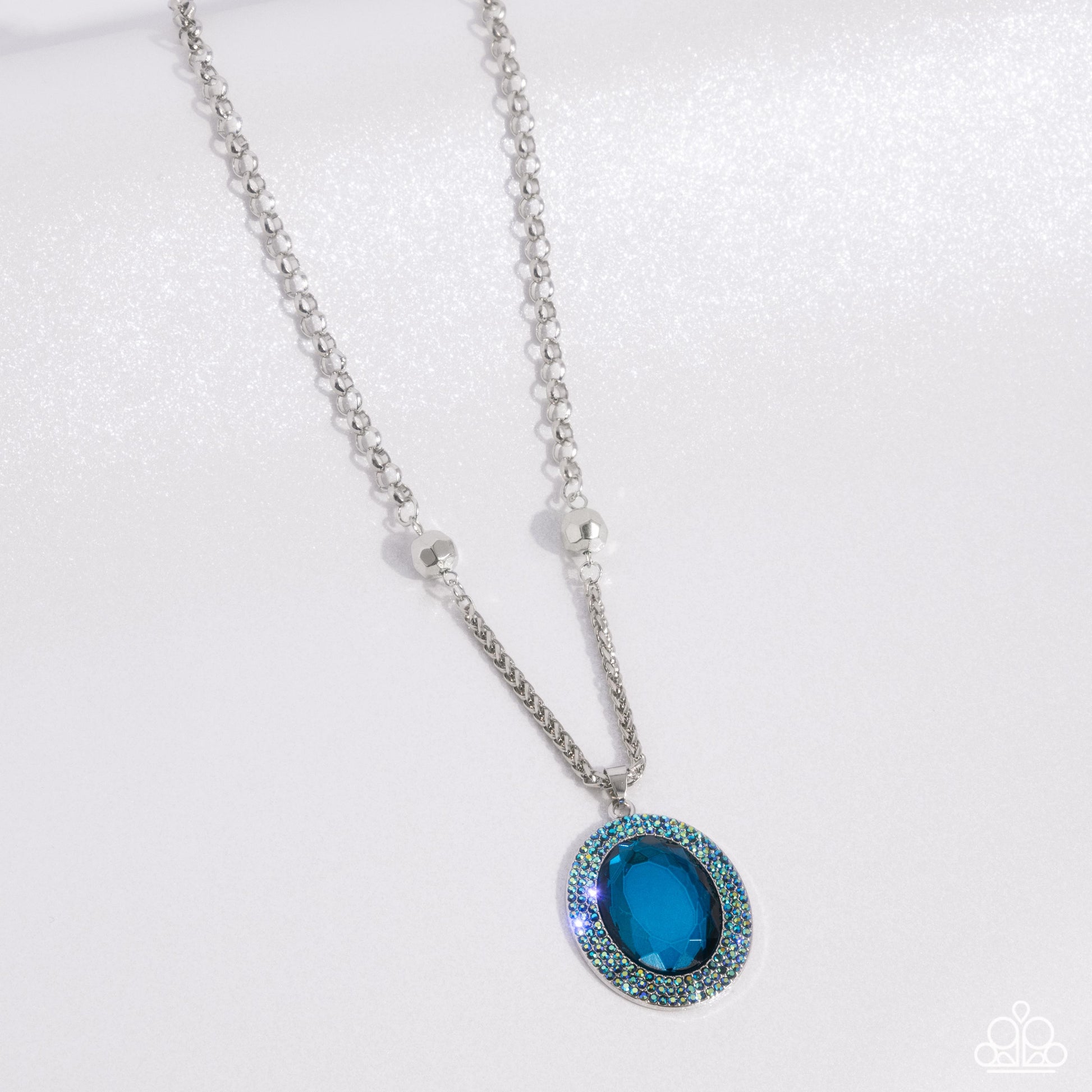 Manufactured Majesty - Blue Necklace - Paparazzi - Dare2bdazzlin N Jewelry