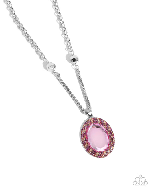 Manufactured Majesty - Pink Necklace - Paparazzi - Dare2bdazzlin N Jewelry