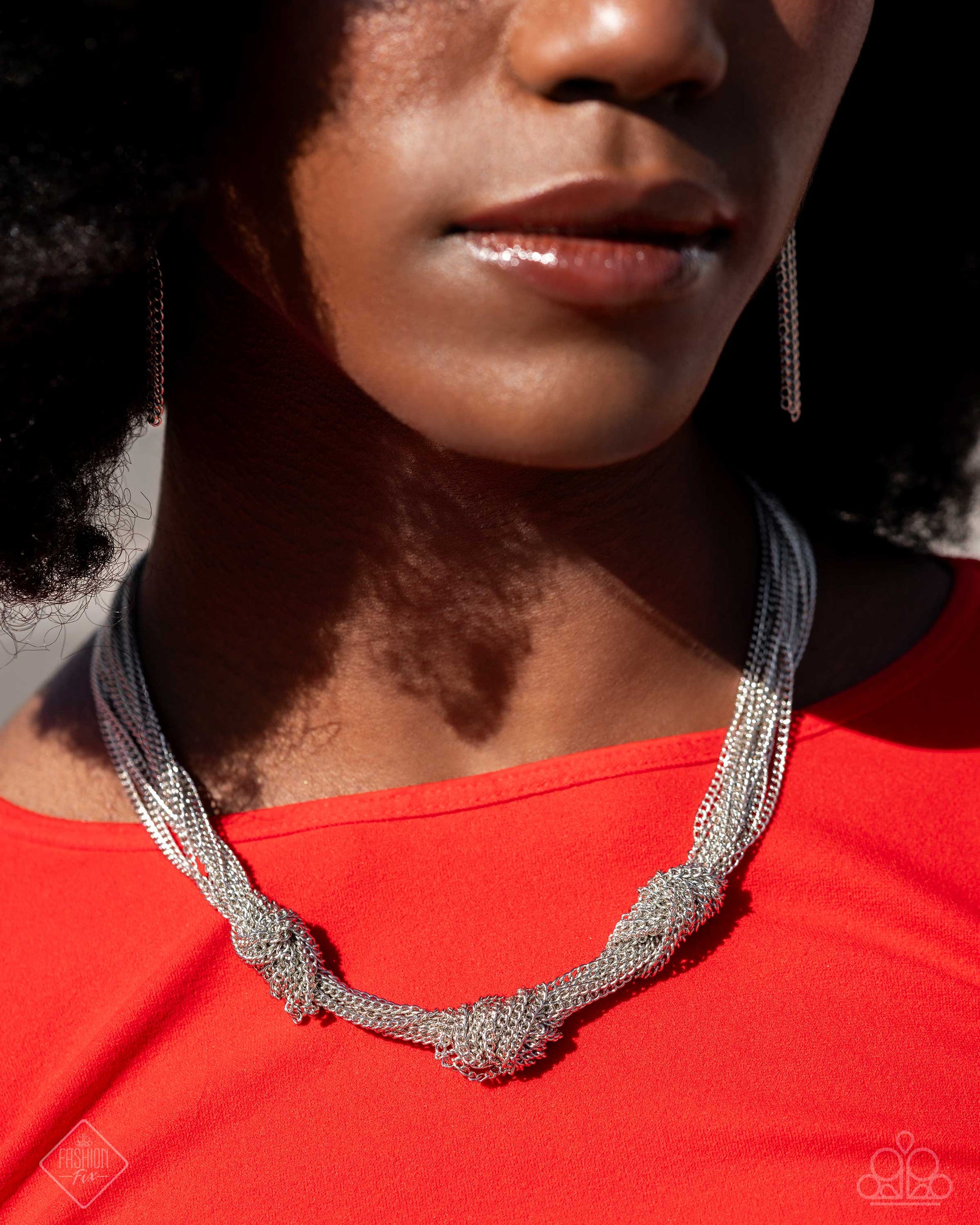 Copious Command - Silver Necklace & Copious Control - Silver Bracelet Set - Paparazzi - Dare2bdazzlin N Jewelry