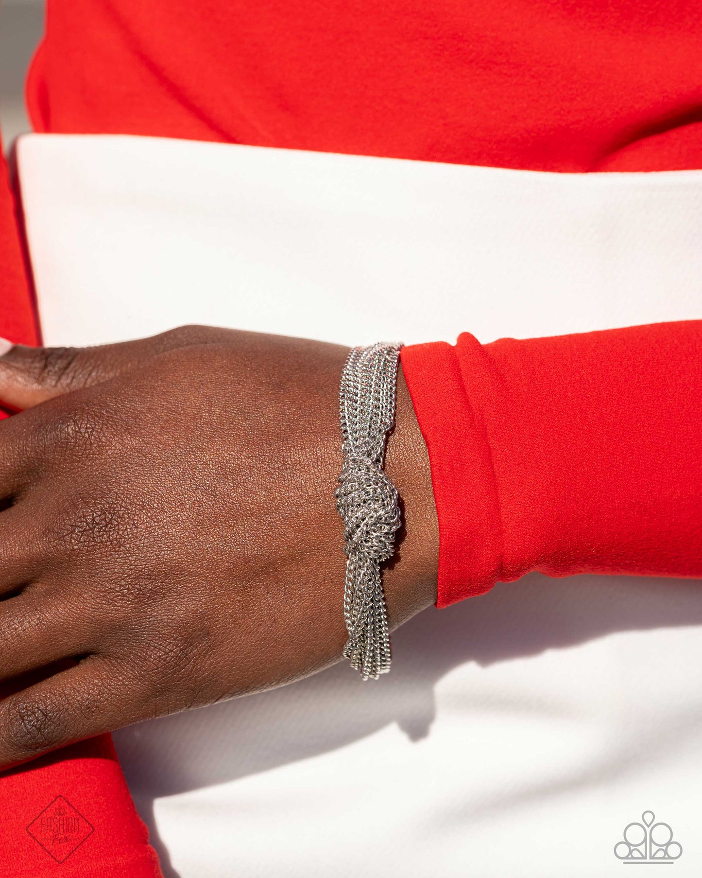 Copious Command - Silver Necklace & Copious Control - Silver Bracelet Set - Paparazzi - Dare2bdazzlin N Jewelry