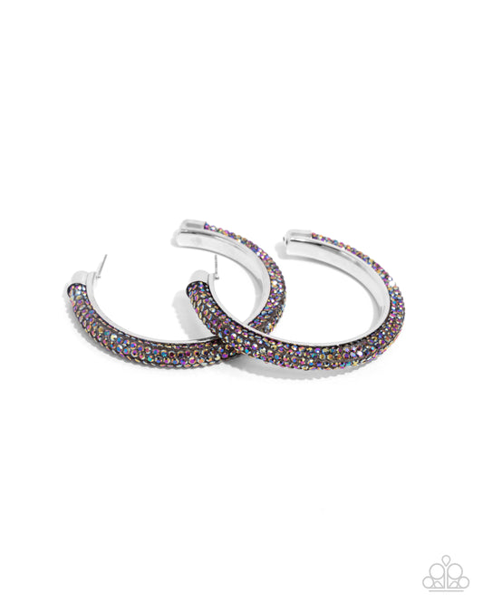 Chiseled Crescendo - Multi Hoop Earring - Paparazzi - Dare2bdazzlin N Jewelry