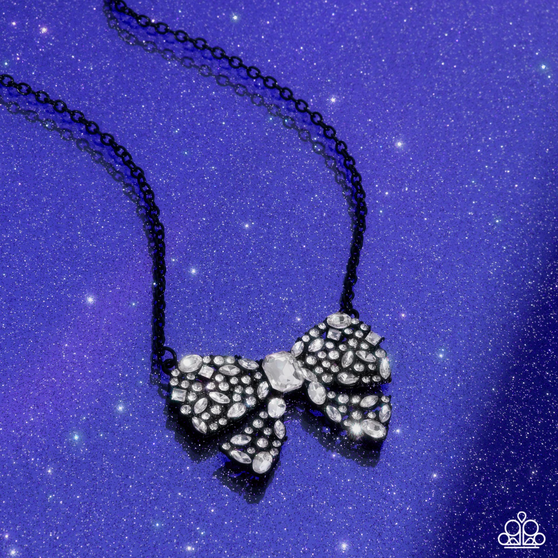 Bewitching Bow - Black Necklace - Paparazzi - Dare2bdazzlin N Jewelry