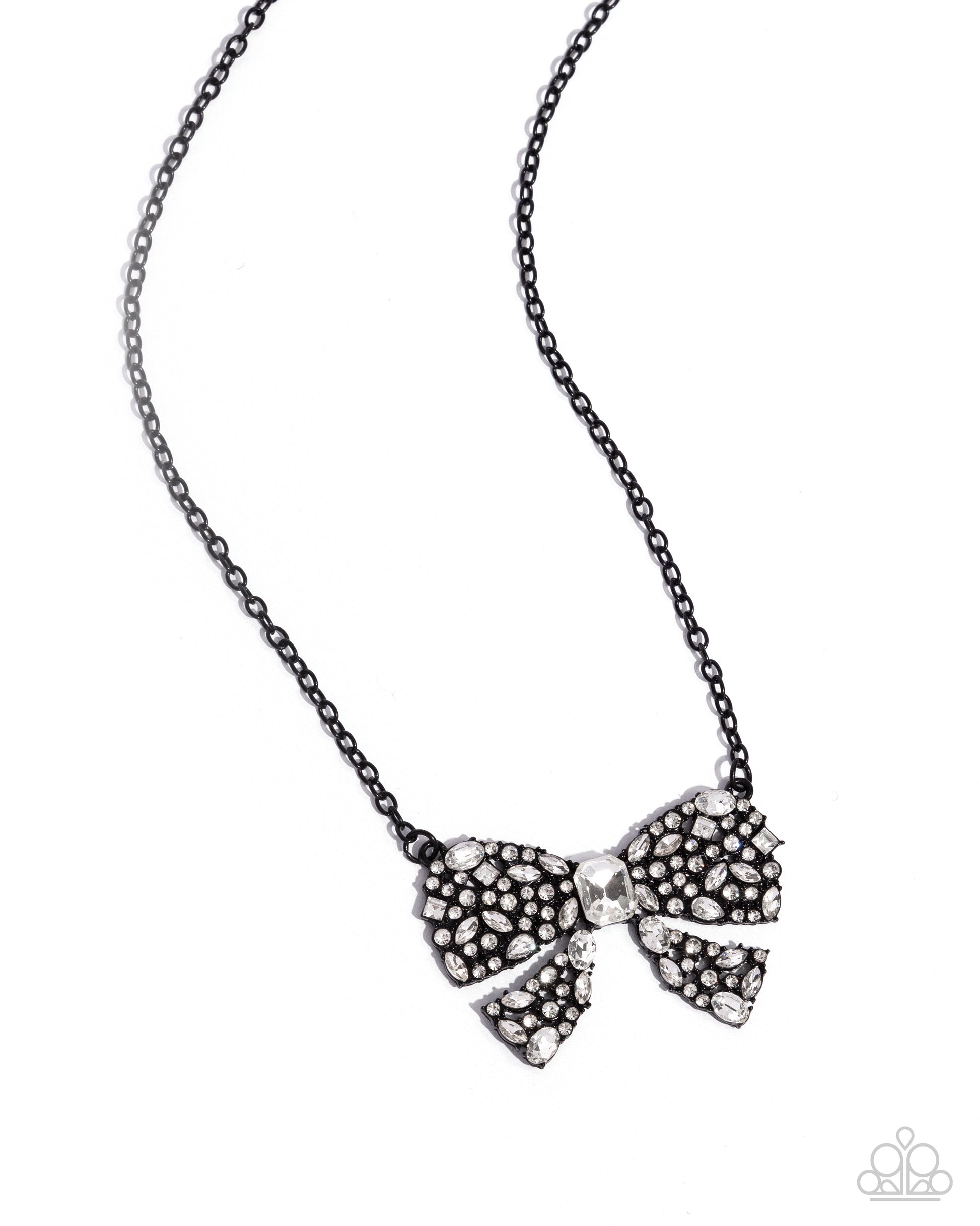 Bewitching Bow - Black Necklace - Paparazzi - Dare2bdazzlin N Jewelry
