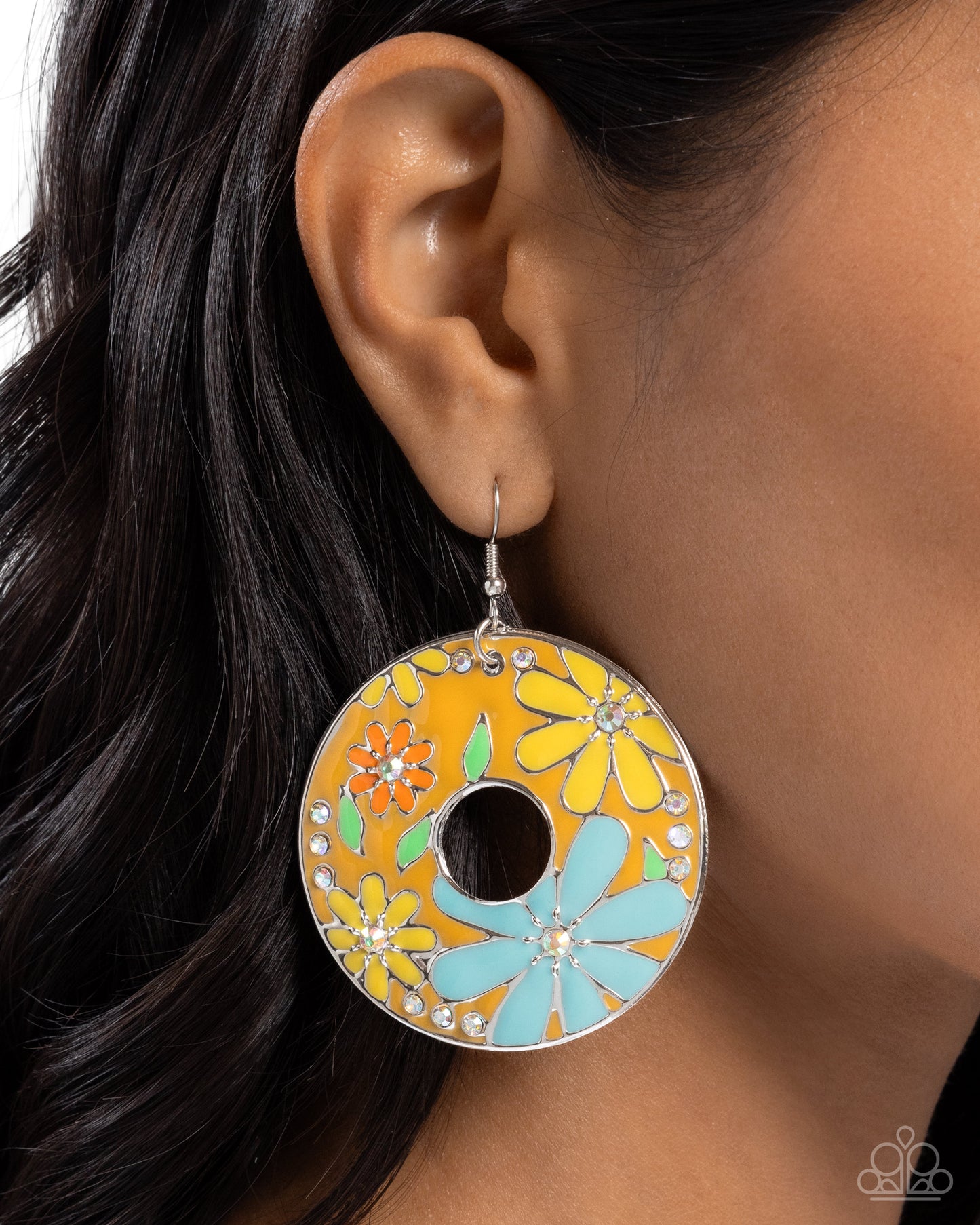 Embroidered Elegance - Yellow Earring - Paparazzi - Dare2bdazzlin N Jewelry