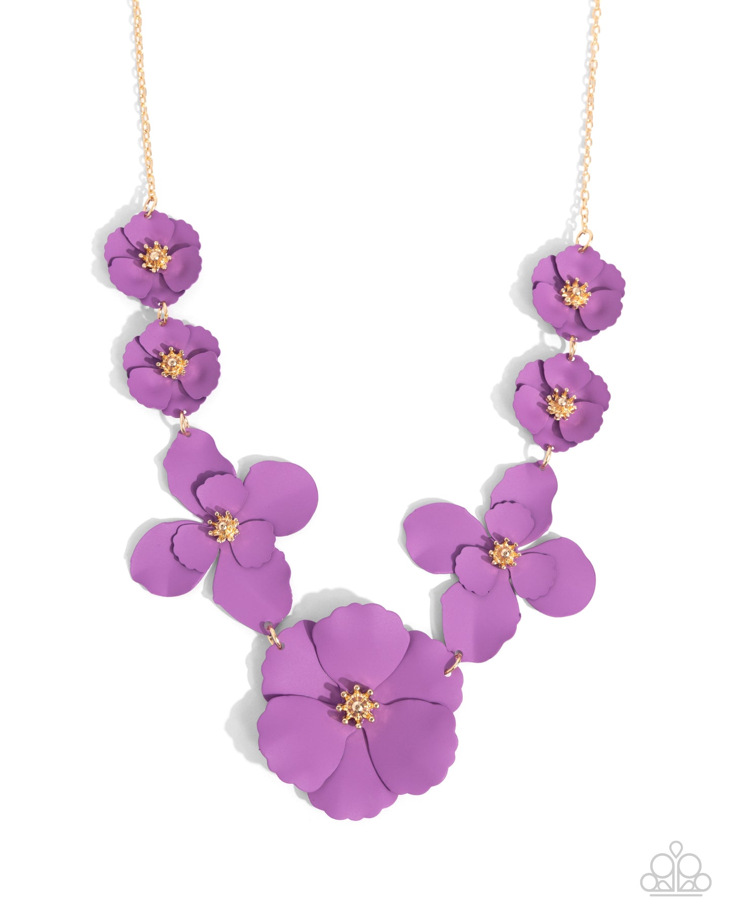 Arranged Aria - Purple Necklace - Paparazzi - Dare2bdazzlin N Jewelry