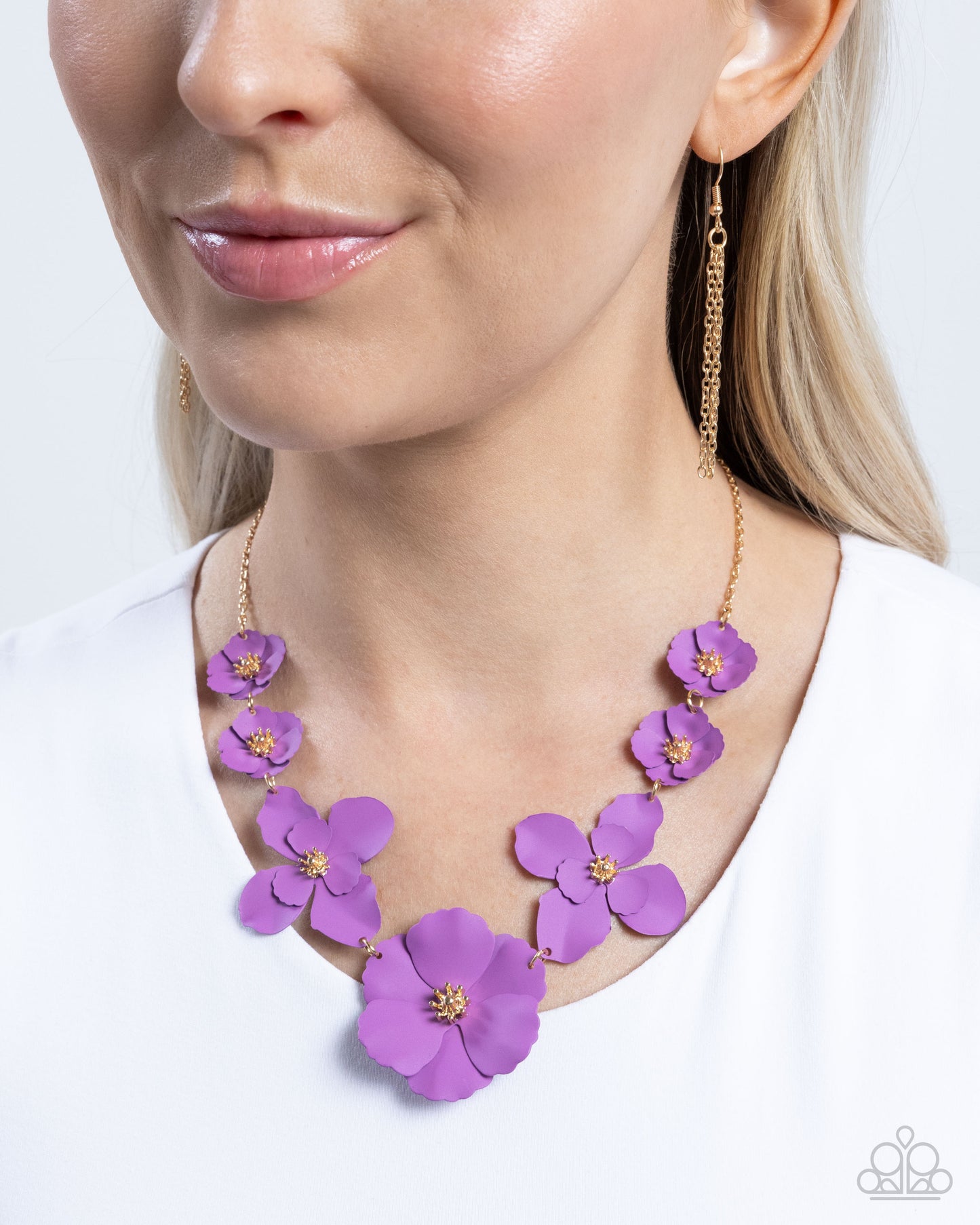 Arranged Aria - Purple Necklace - Paparazzi - Dare2bdazzlin N Jewelry
