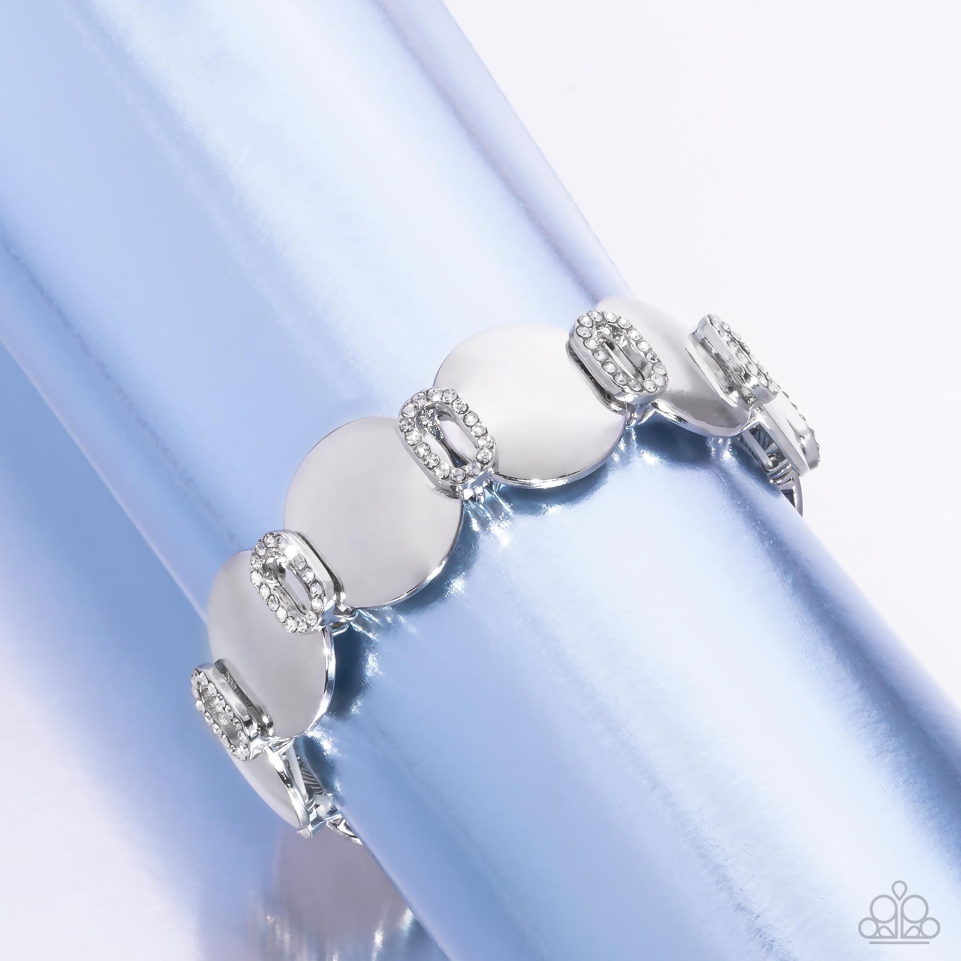 Shimmery Sneak Peek - White Bracelet - Paparazzi - Dare2bdazzlin N Jewelry
