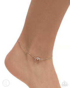 Got It Made - White Anklet - Paparazzi