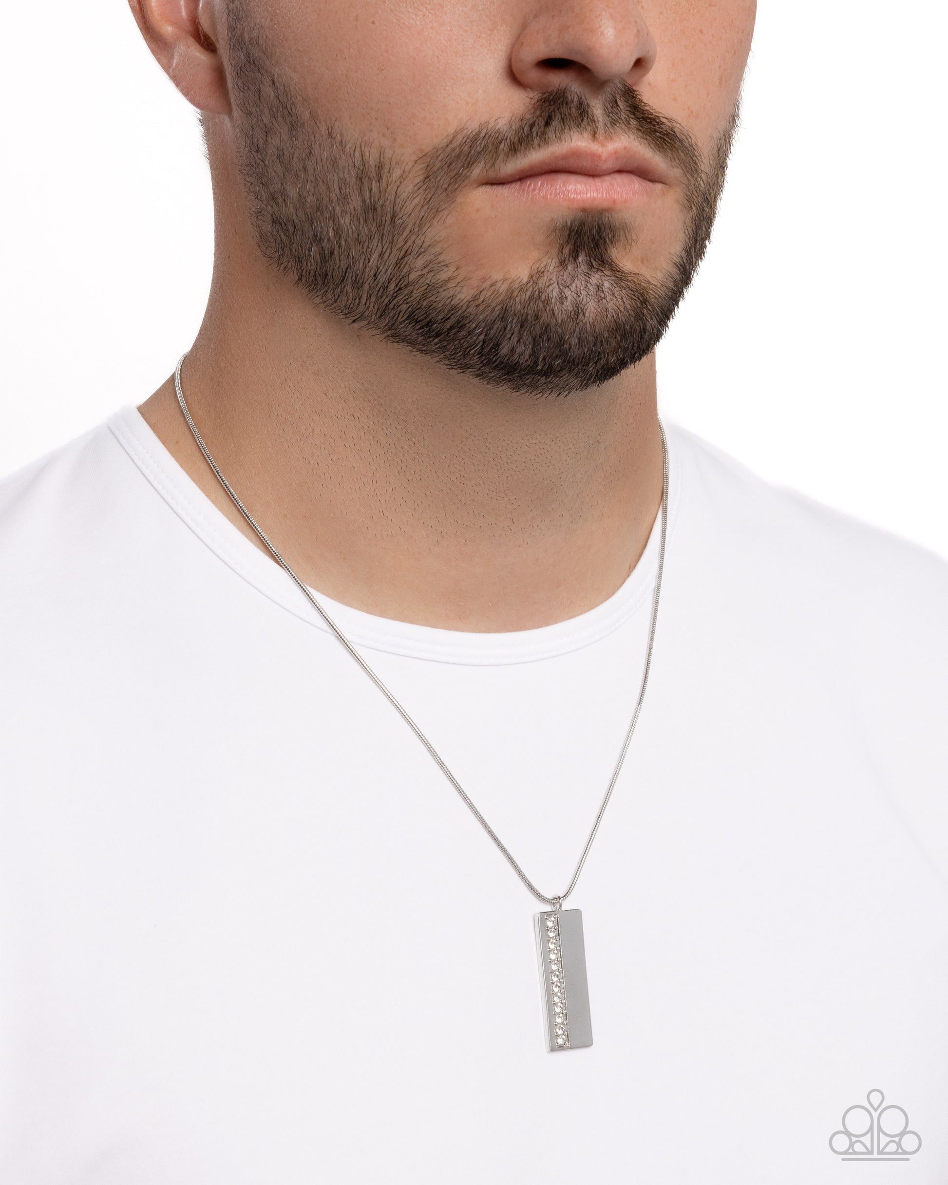 Stare Down - White Necklace - Paparazzi - Dare2bdazzlin N Jewelry